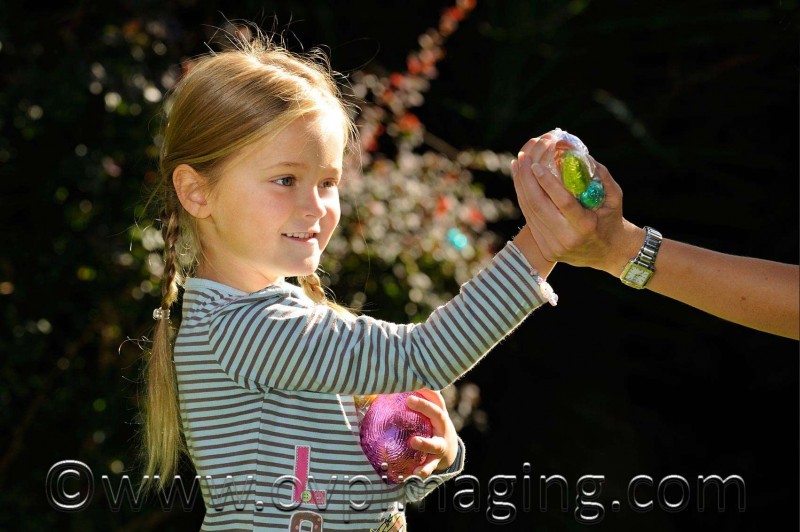 Easter egg hunt in progress