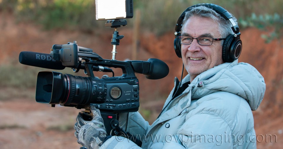 Dave Estment Videographer with XF300 Camera