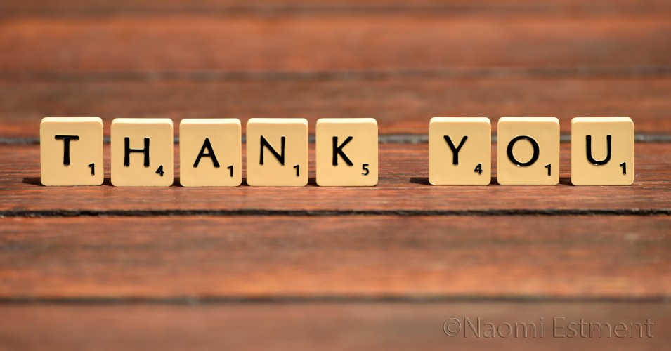 Thank You Scrabble Letters